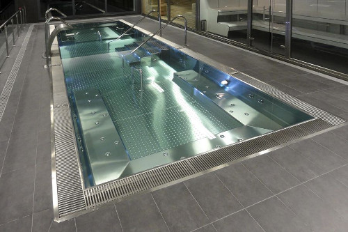 piscina in acciaio inox