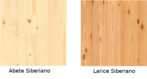 tinozze in legno: abete o larice siberiano