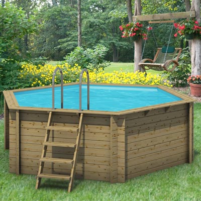 piscina fuori terra in legno modello new island 434